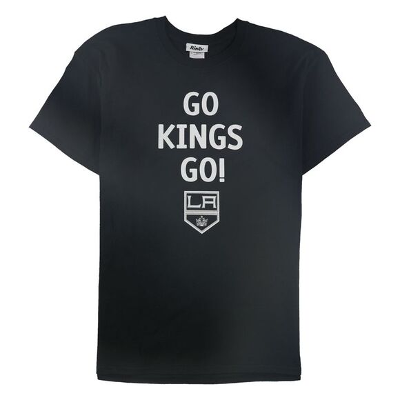 Rinky Mens Go Kings Go Graphic T-Shirt, Black, NWT - Picture 1 of 2